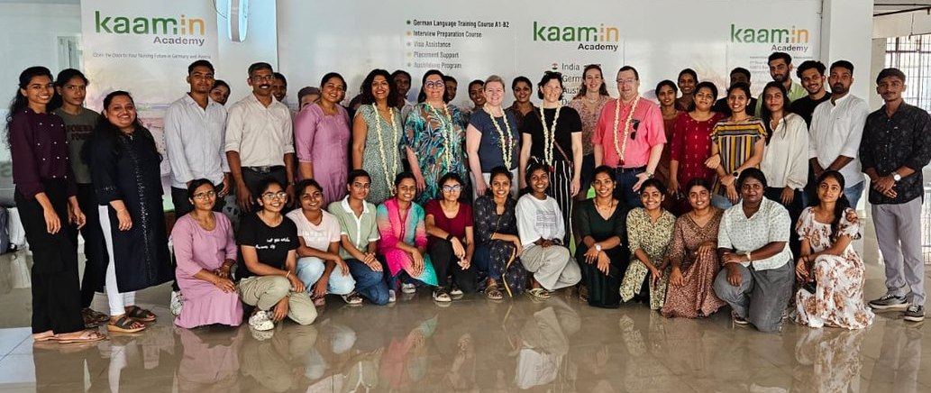 Examinierte Pflegekräfte und Auszubildende aus Indien, fair angeworben von Kaam-in